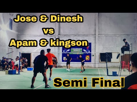 SBA Badminton tournament SemiFinal (Jose &denish vs Apam & Kingson)