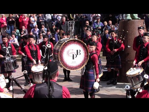CELTIC PIPE BAND NELSON PERFORM IN BUCHANAN STREET AT PIPING LIVE 2019