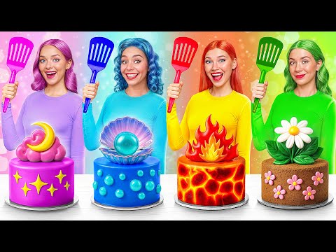 Four Elements Cooking Challenge Fire, Water, Air and Earth | Funny Situations by Multi DO Girls