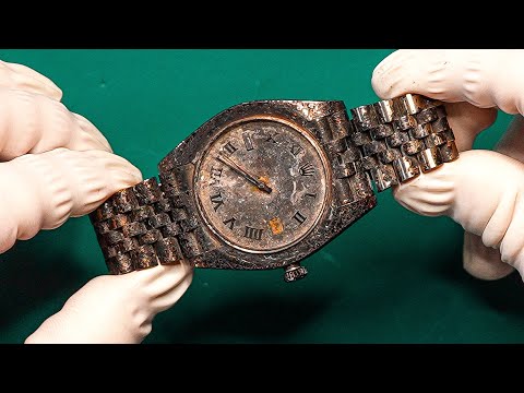 Burned Rolex Restoration 🔥 Unbelievable Before and After!