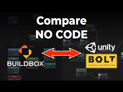 Compare Unity-Bolt and Buildbox - Game Development with NO CODE using Visual Scripting