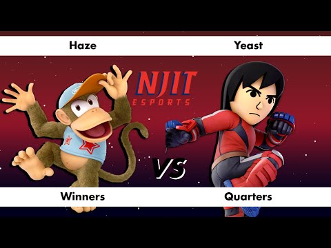 NJIT Last Stock Standing 2024 - Haze (Diddy Kong) vs Yeast (Mii Brawler) - Winners Quarter-Finals