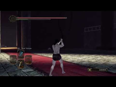 Dark Souls II - Puzzling Stone Sword and Whip hitboxes