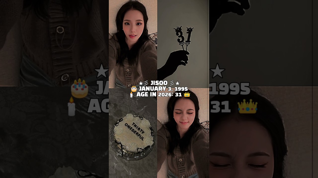 🌙⋆｡°✩ 𝓑𝐋𝐀𝐂𝐊𝐏𝐈𝐍𝐊 ⋆ 𝓐𝐆𝐄 𝓖𝐔𝐈𝐃𝐄 𝟐𝟎𝟐𝟔 ✩°｡⋆🌙#blackpink #jisoo#jennie #rosé #lisa#shorts #birthday