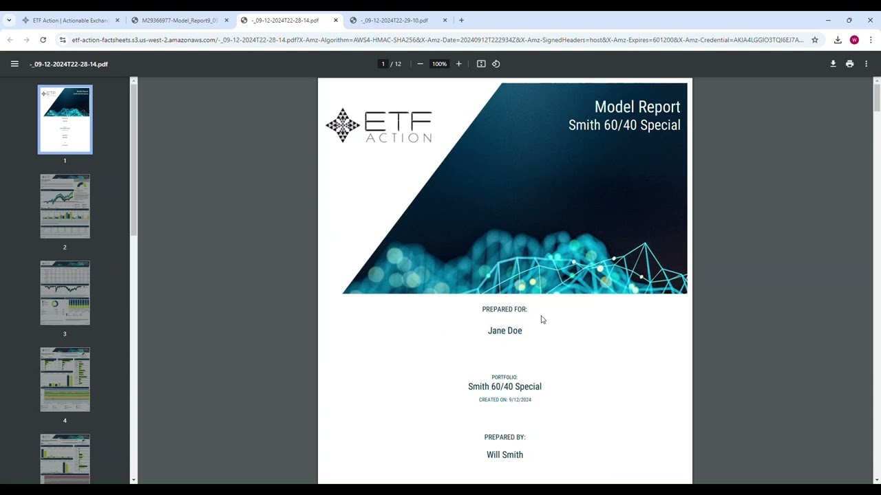 Model Reports Overview