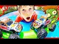 MONSTER TRUCK ZOMBIE POOL!