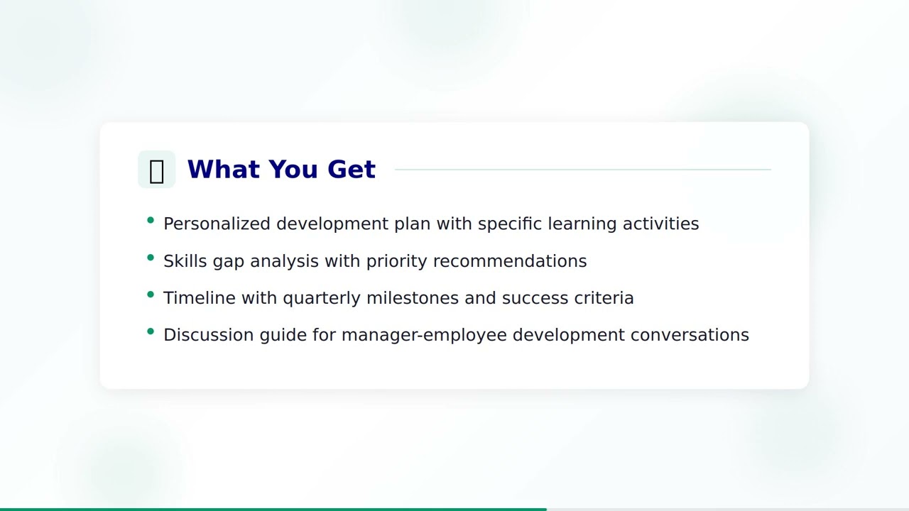 Development Plan Template Guide