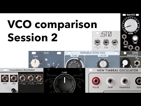 Eurorack VCO comparison - Session 2