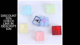 Download the video "12pcs Paper Box Jewelry Packaging Box Multi-color Earrings Ring Box Jewelry Gift Holder 4*4*3CM Whol"