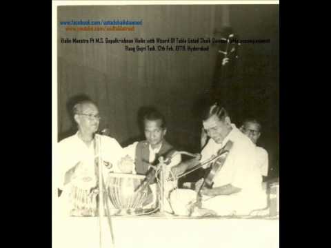 Violin Maestro Pt M.S. Gopalkrishnan(MSG) & Tabla Nawaz Ustad Shaik Dawood
