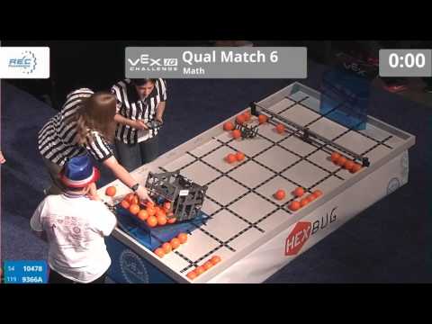 VEX Worlds 2016 - VEXIQ Middle School - Math - Qual 6 (10478 9366A) 0