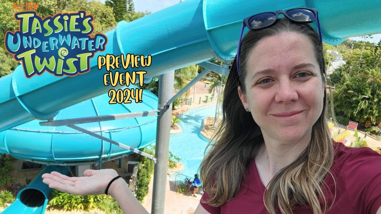 FIRST LOOK! Aquatica Orlando | Tassie’s Underwater Twist | New Slide Preview Event 2024!