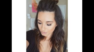 Curling | 2 simple hair styles | Top Knot