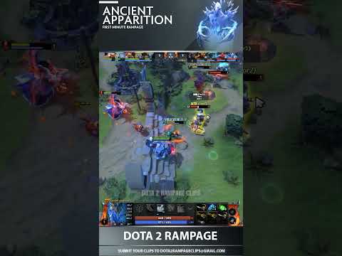 Ancient Apparition First Minute Rampage  #dota2 #dota2shorts #shorts #theinternational2023