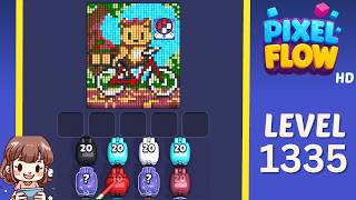 Pixel Flow Level 1335 Solution Walkthrough
