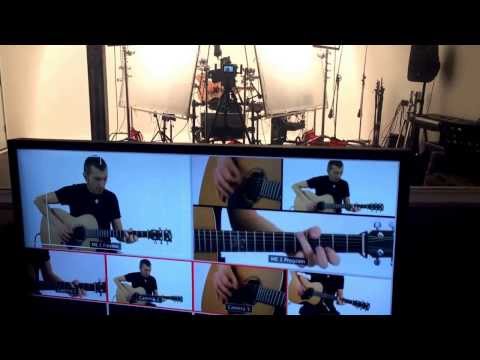 Massimo Varini in the TrueFire Studio