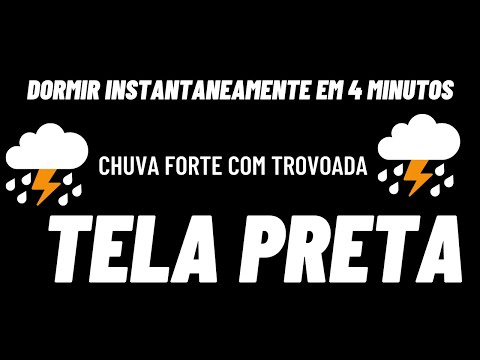 Som de Chuva e Trovão   Som de Meditação para dormir, Meditar e Aliviar o Stress