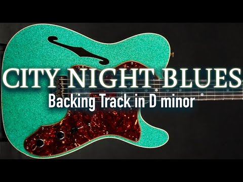 City Night Blues: Fresh n' Groovy Backing Track in D minor | SZBT 1072