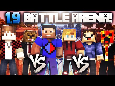 VIKKLAN vs MEROME vs POOFLESS (Minecraft 1.9 BATTLE ARENA)