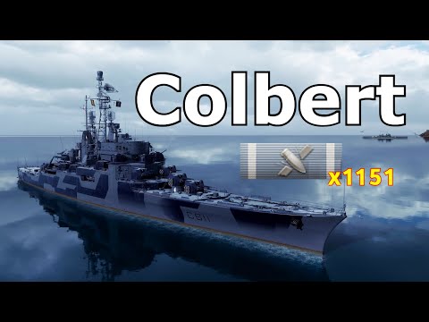 World of WarShips Colbert - 4 Kills  366K Damage