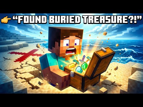 😱 Epic Buried Treasure Found in Minecraft! Hidden Loot Revealed! #minecraft #gaming