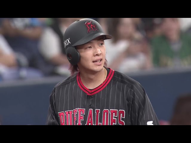 【6回裏】これで猛打賞!! バファローズ・大里昂生 センターへタイムリー3ベースヒットを放ち点差を広げる!! 2025年7月30日 オリックス・バファローズ 対 埼玉西武ライオンズ