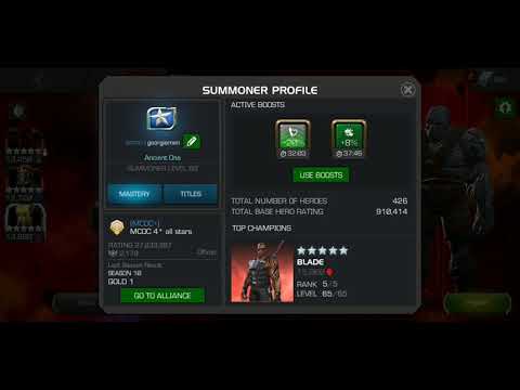 MCOC AW 5* 5/65 Void vs 5* 3/45 Korg Node 43 Buffet