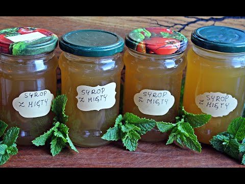 PASTERYZOWANY SYROP Z MIĘTY  #przepis #przetwory #mint #preserves