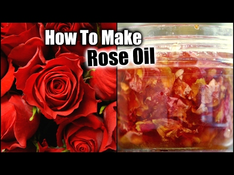 HOMEMADE ROSE OIL │DIY ROSE OIL FOR ACNE, WRINKLES, SILKY HAIR, DRY SKIN, OILY SKIN, SMOOTH HAIR Video