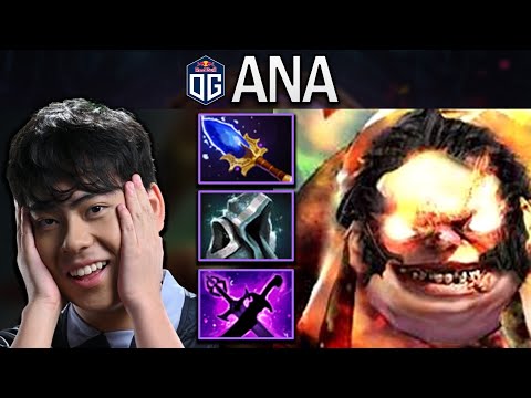 OG.ANA SMURF PUDGE WITH AGHANIMS-ETERNAL SHROUD - DOTA 2 GAMEPLAY