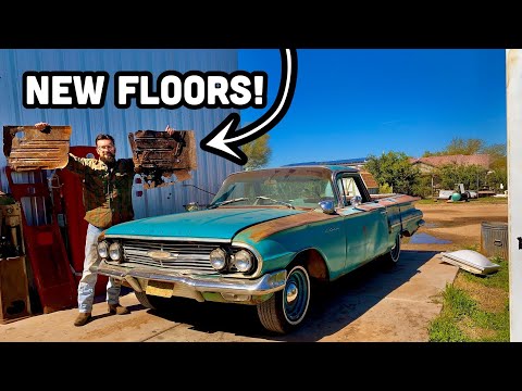 Floor pans made from SCRATCH for a 1960 El Camino !