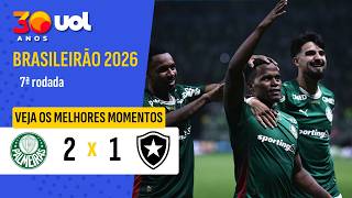 PALMEIRAS 2 X 1 BOTAFOGO | ARIAS E DANILO MARCAM! MELHORES MOMENTOS | BRASILEIRÃO