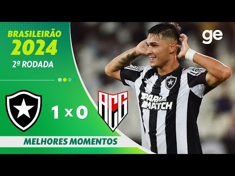 Gols e lances de Botafogo x Atlético-GO