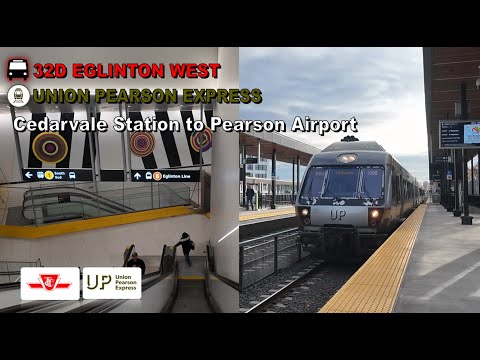 TTC & UPX POV Walk: Cedarvale Station to Toronto Pearson Airport Via Mount Dennis Station