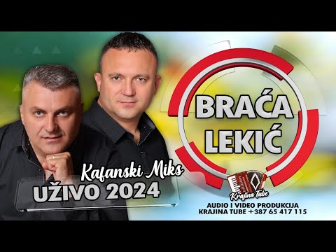 Braća Lekić - Ranjeno srce,Pola bola, Volim volim plave Kafanski Miks (Uživo 2024)