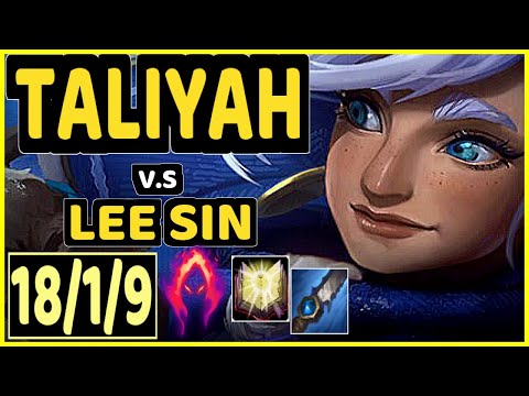 LAMABEAR (TALIYAH) vs LEE SIN - 18/1/9 KDA JUNGLE CHALLENGER GAMEPLAY - EUW