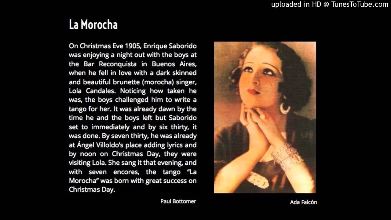 Today's Tango Is... La Morocha (Canción) - Francisco Canaro 12-08-1929