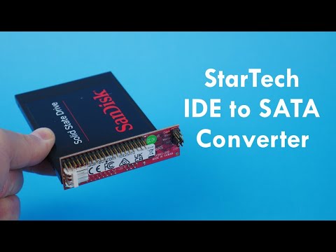 StarTech IDE to SATA Converter Review - Use SATA HDD ODD and SSD with Retro PC