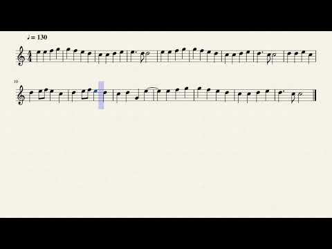 Ode To Joy Flute by Ludwig Van Beethoen