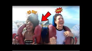 Funny Slingshot Ride Compilation  | Roller Coasters