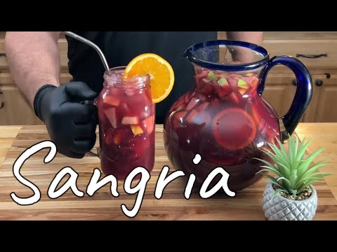 SANGRIA de frutas la mejor sangria de frutas que vas a probar (how to make Delicious Sangria)