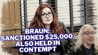 Attorney Jeanette M. Braun Sanctioned $25,000, And Also Held In Contempt