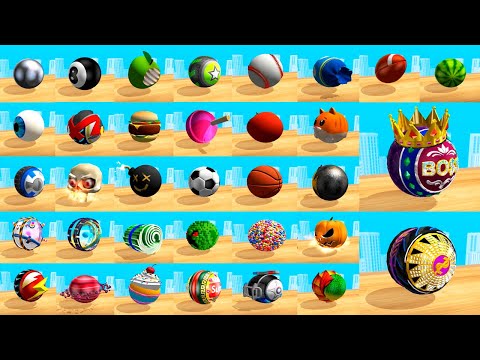 All Balls Unlocked in Going Balls⚽⚾🏀🏈🎱Update on Android iOS Gameplay (4K)