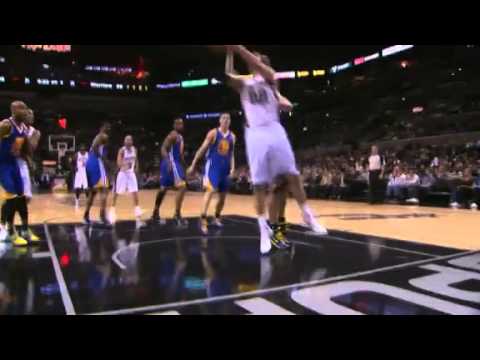 Tony Parker's Perfect Pass | Spurs vs Warriors  | Jan 18th, 2013