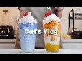 🍨알록달록 개인카페 브이로그💐30mins Cafe Vlog/카페브이로그/cafe vlog/asmr/Tasty Coffee#504