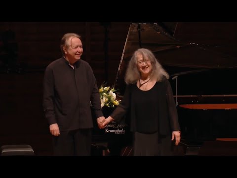 Martha Argerich and Mikhail Pletnev improvise on Bach's English Suite No. 3