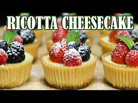 Mini Ricotta Cheesecake Recipe (MUST TRY DESSERT!)