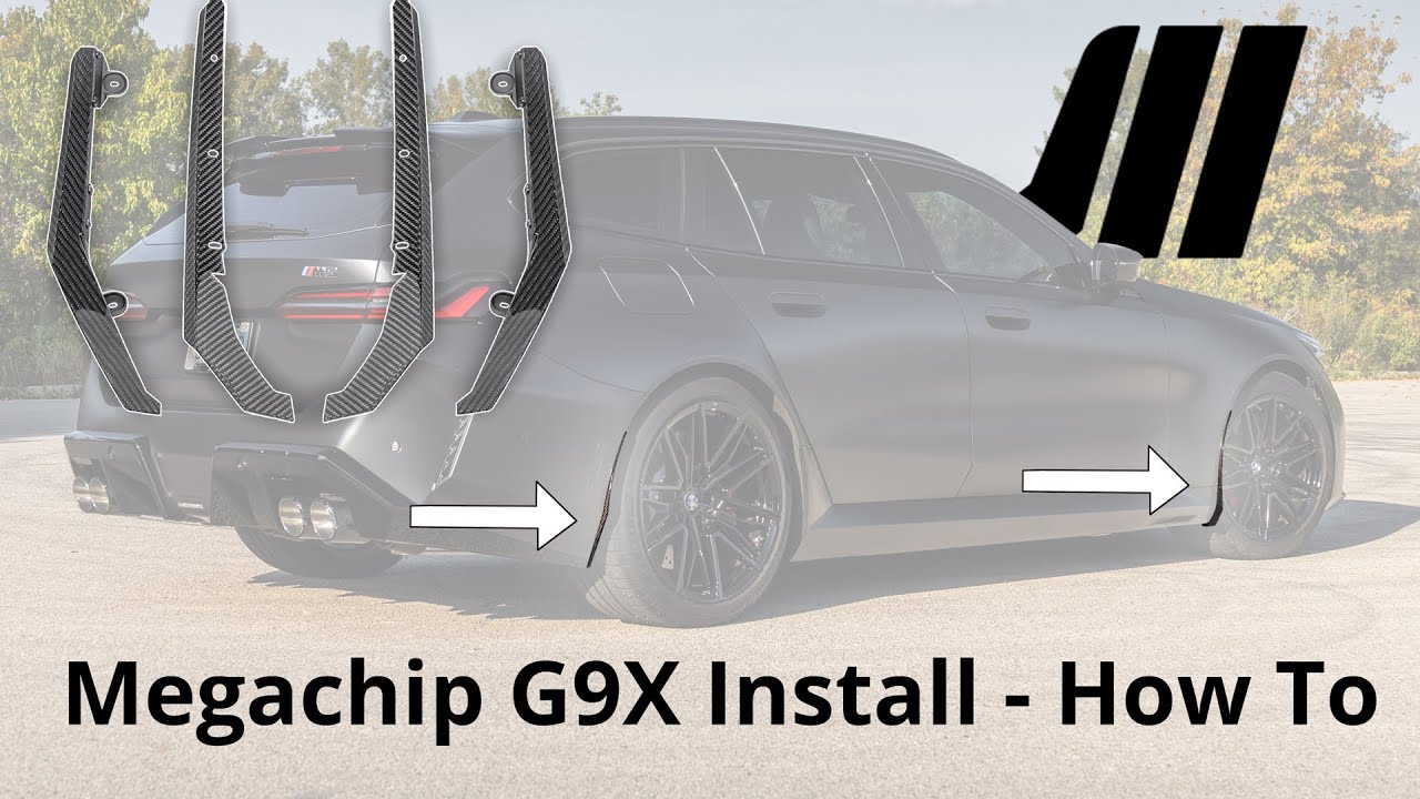 Megachip Carbon Fiber Splash Guard Install — G9X M5 DIY Guide