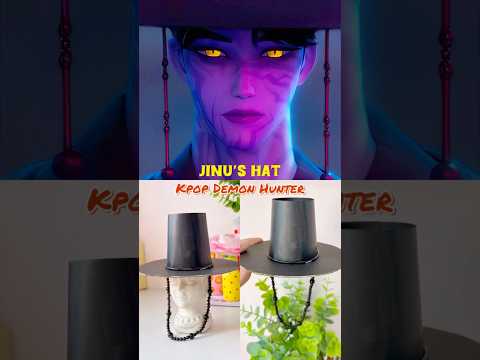 Jinu's Hat Ft. Kpop Demon Hunters #diy #craft #kpopdemonhunters #shortsviral #shorts #jinu #hat