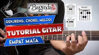CHORD + MELODI D&#39;Bagindas Empat Mata | Tutorial Gitar By Sobat P